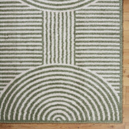 Livabliss Fossay Shaggy-Washable Beige Green Modern Hig Pile Living Bedroom Rug 140 X 200 Cm Easy Care, Non Shedding - thumbnail 7