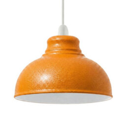 Orange Light Shade Ceiling,metal Textured Lampshades For Ceiling Lights Easy Fit Pendant Lamp Shades For Bedroom,hallway