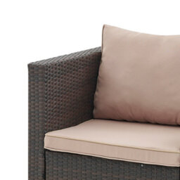 Home Detail Paloma Rattan Garden Sofa Set, Brown Rattan - thumbnail 8
