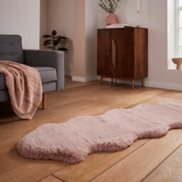 Rose Plain Shaggy Luxurious , Modern Rug For Living Room And Bedroom-60Cm X 180Cm - thumbnail 3