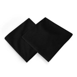 Deconovo Set Of 2 Crushed Velvet Cushion Covers 55Cm X 55Cm 22X22 Inches Throw Pillow Cases For Boys With Invisible Zipper Black - thumbnail 2