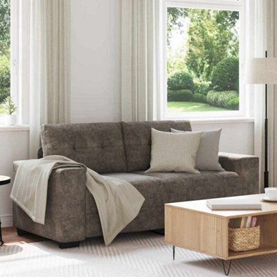 Vidaxl Loveseat Sofa With Cushion Dark Grey Artificial Leather - image 1
