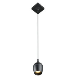 Lucide Preston Modern Pendant Light Bathroom - 10Cm - 1Xgu10 - Ip44 - Black - Special Offer