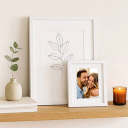 Urbn-Living Urbnliving 10 Piece White Photo Frame Set Modern Wall Mountable And Freestanding Gallery Style - thumbnail 5