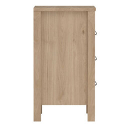 Wyld Haus Wildberry Natural Oak Bedside Table, 3 Drawers - thumbnail 5