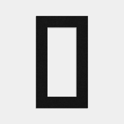 Ak Frames 16X9 Black Picture Mounts To Fit 12X5 Aperture Size - Mount Board Only (No Frame Included) - image 1