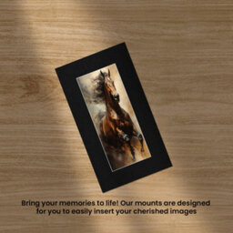 Ak Frames 16X9 Black Picture Mounts To Fit 12X5 Aperture Size - Mount Board Only (No Frame Included) - thumbnail 5