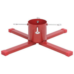 Berkfield Christmas Tree Stand Red 61X61X15.5 Cm - thumbnail 4