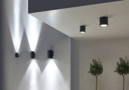 Luminosa Lighting Luminosa Cosmos Led Outdoor Medium Wall Light Urban Grey Ip55 - thumbnail 4