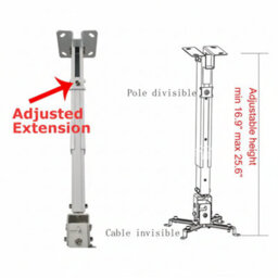 Universal Projector Ceiling Wall Mount Bracket Tilt Extendable Adjustable - thumbnail 2