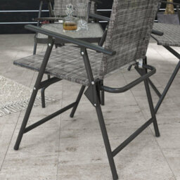 Outsunny Patio Furniture Set, Garden Set W/ Table, Foldable Chairs, A Loveseat - thumbnail 9