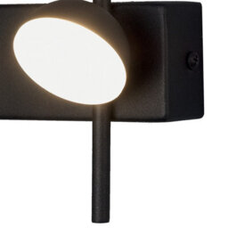 Luminosa Lighting Luminosa Adn 2 Light Wall Lamp, 6W Led, 3000K, 500Lm, Black, 3Yrs Warranty - thumbnail 5
