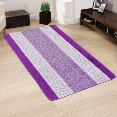 Smart Living Gel Back Heavy Duty Machine Washable Hallway Kitchen Non Slip Door Mat - 60Cm X 220Cm - Purple/lilac - image 1