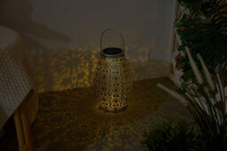 Pauleen 48295 Led Solar Lantern Sunshine Temptation 27.5 Cm Silver Ip44 Solar Light - thumbnail 4