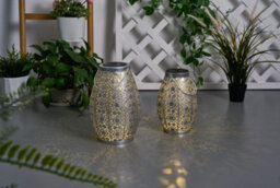 Pauleen 48295 Led Solar Lantern Sunshine Temptation 27.5 Cm Silver Ip44 Solar Light - thumbnail 6