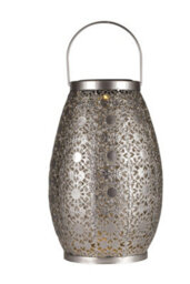 Pauleen 48295 Led Solar Lantern Sunshine Temptation 27.5 Cm Silver Ip44 Solar Light - thumbnail 2