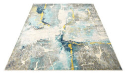 Frost Abstract Funky Modern Easy To Clean Rug For Dining Room -160Cm X 220Cm - thumbnail 4