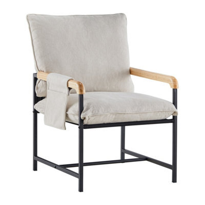 Comfortable Fabric Armchair Modern Accent Lounge Chair - image 1