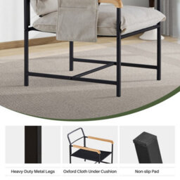 Comfortable Fabric Armchair Modern Accent Lounge Chair - thumbnail 5