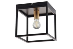 GoodHome Industrial Matt Metal Bronze Effect Led Ceiling Light - thumbnail 3