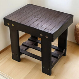 Step Stool Bamboo Wooden Multi Purpose With A Storage Shelf