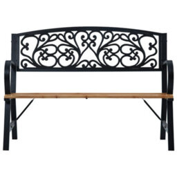Berkfield Garden Bench 120 Cm Wood - thumbnail 2