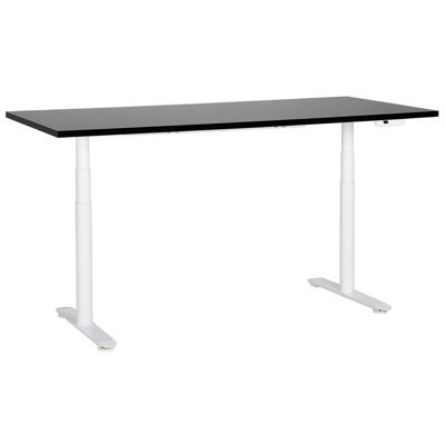 Beliani Electric Adjustable Standing Desk Destinas Black/ White 180 Cm 80 Cm - image 1
