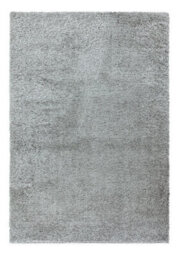 Silver Plain Luxurious Shaggy Modern Easy To Clean Rug For Living Room And Bedroom-80Cm X 150Cm - thumbnail 1