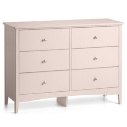 Christow Pink Chest Of Drawers Modern 6 Drawer Bedroom Storage Unit Furniture Cabinet - thumbnail 2