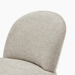 Furniturebox Uk Minnie Grey And Beige Fabric Accent Chair - thumbnail 6