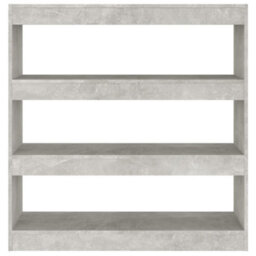 Berkfield Book Cabinet/room Divider Concrete Grey 100X30X103 Cm - thumbnail 3