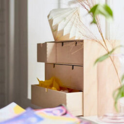 42X18X32 Cm Multi Use Mini Wooden Chest Of 6 Drawers - thumbnail 3