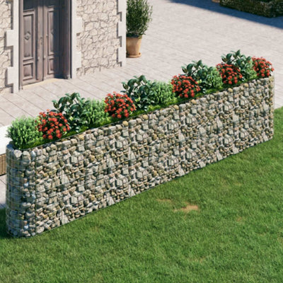 Berkfield Gabion Raised Bed Galvanised Iron 470X50X100 Cm - image 1