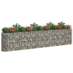 Berkfield Gabion Raised Bed Galvanised Iron 470X50X100 Cm - thumbnail 3