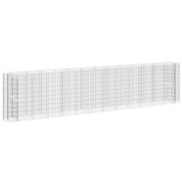Berkfield Gabion Raised Bed Galvanised Iron 470X50X100 Cm - thumbnail 2