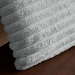 Catherine Lansfield Cosy Ribbed Faux Fur Soft Touch 45X45Cm Cushion Grey - thumbnail 2