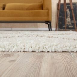 The Rugs Moroccan Shaggy Rugs And Runners Soft Fluffy Wavy Trellis Design High Pile Beige And Ivory Living Room Kitchen Hallway 830 - thumbnail 5