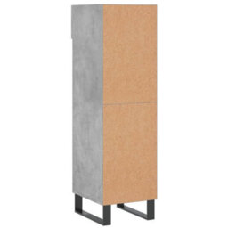 Berkfield Shoe Cabinet Concrete Grey 30X35X105 Cm Engineered Wood - thumbnail 8