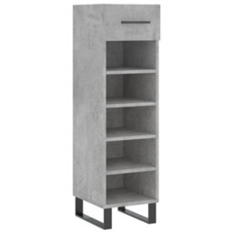 Berkfield Shoe Cabinet Concrete Grey 30X35X105 Cm Engineered Wood - thumbnail 2