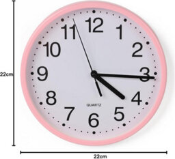 Divchi Wall Clock Silent & Non-Ticking Modern Battery Operated Digital Quiet Sweep Office Home School Kitchen Decor Clocks Pink - thumbnail 8