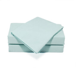 Percale Duck Egg Pack Of Two Envelope End 180 Thread Count Pillowcases
