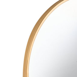 Beliani Wall Mirror Azeville 46 Cm 122 Cm Metal Gold - thumbnail 5
