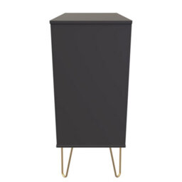 Honshu 4 Drawer Chest Of Drawers In Graphite (Ready Assembled) - thumbnail 2
