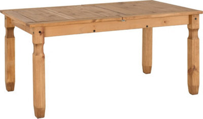 Seconique Corona Extending Dining Table In Distressed Waxed Pine Finish - image 1