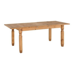 Seconique Corona Extending Dining Table In Distressed Waxed Pine Finish - thumbnail 4