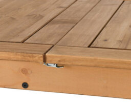 Seconique Corona Extending Dining Table In Distressed Waxed Pine Finish - thumbnail 6