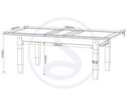 Seconique Corona Extending Dining Table In Distressed Waxed Pine Finish - thumbnail 7