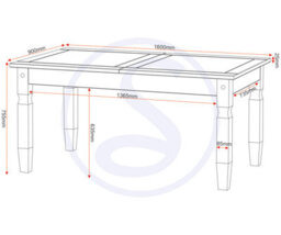 Seconique Corona Extending Dining Table In Distressed Waxed Pine Finish - thumbnail 8