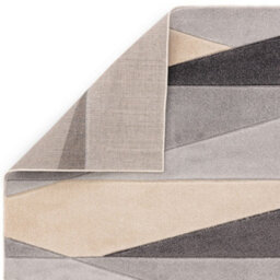 Grey Modern Geometric 13mm Thick Stain-Resistant Rug For Bedroom, Dining Room, Easy To Clean Modern Rug-80Cm X 150Cm - thumbnail 4