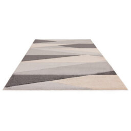 Grey Modern Geometric 13mm Thick Stain-Resistant Rug For Bedroom, Dining Room, Easy To Clean Modern Rug-80Cm X 150Cm - thumbnail 6